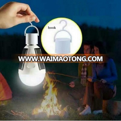 E27 Emergency Rechargeable Saving Lamp Home Led Solar Energy Bulbs With Panel