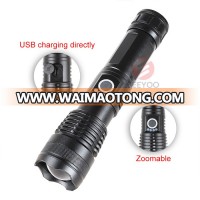 1000LM led usb rechargeable flashlight,3.7v rechargeable led flashlight torch,police rechargeable led torch light flashlight