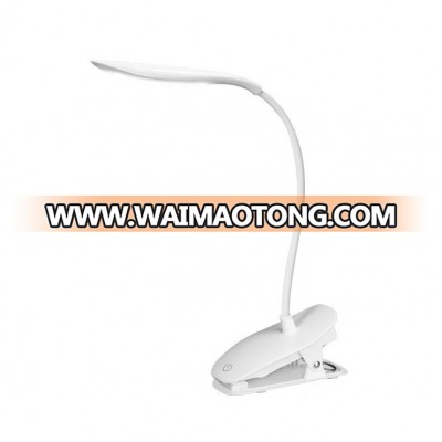 Portable Flexible Led Clip On Leading Smart Reading Lamp Black Book Light Clip