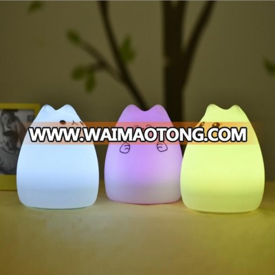 New Arrival Mini LED USB Children Cat Dog Silicone Soft Cat Baby Night Light For Kids