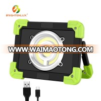 Car Repairing Waterproof Portable Rechargeable 1800lumens 20w Cob Led Working With Magnet Extendable Aluminum Work Light