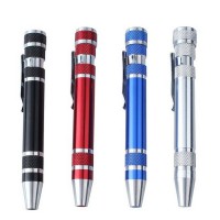 Promotional Gift Slotted Phillips Bit Set Pocket Portable Tool Precision Pen Screwdriver